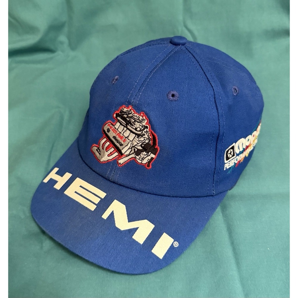 Hemi Mopar‎ Performance Racing Legend Strap-back Design Made In USA Blue